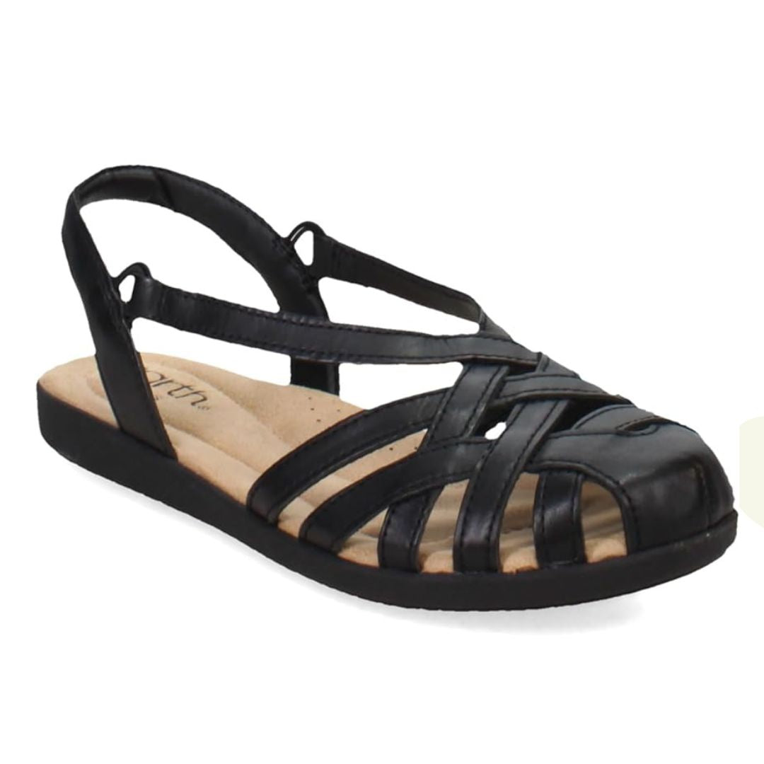 Earth Origins Nellie Sandal Black ETNELLIE-BLACK 001 | Women’s Comfortable Casual Shoes