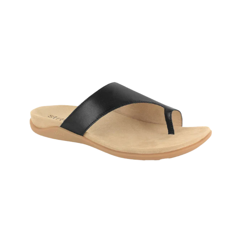 Strive Capri III – Women’s Supportive Leather Sandal (Black) 20535BK