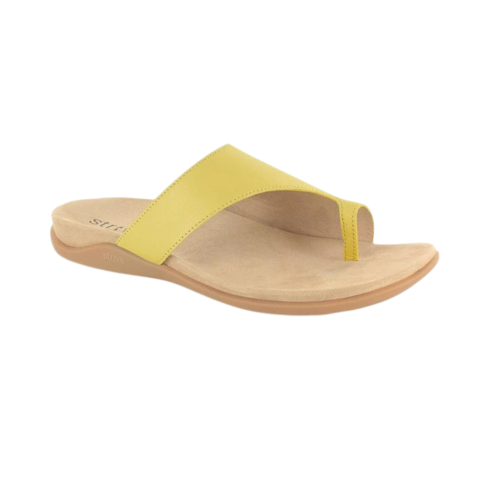 Strive Capri III Womens Ray Flower Leather Supportive Toe Post Sandals