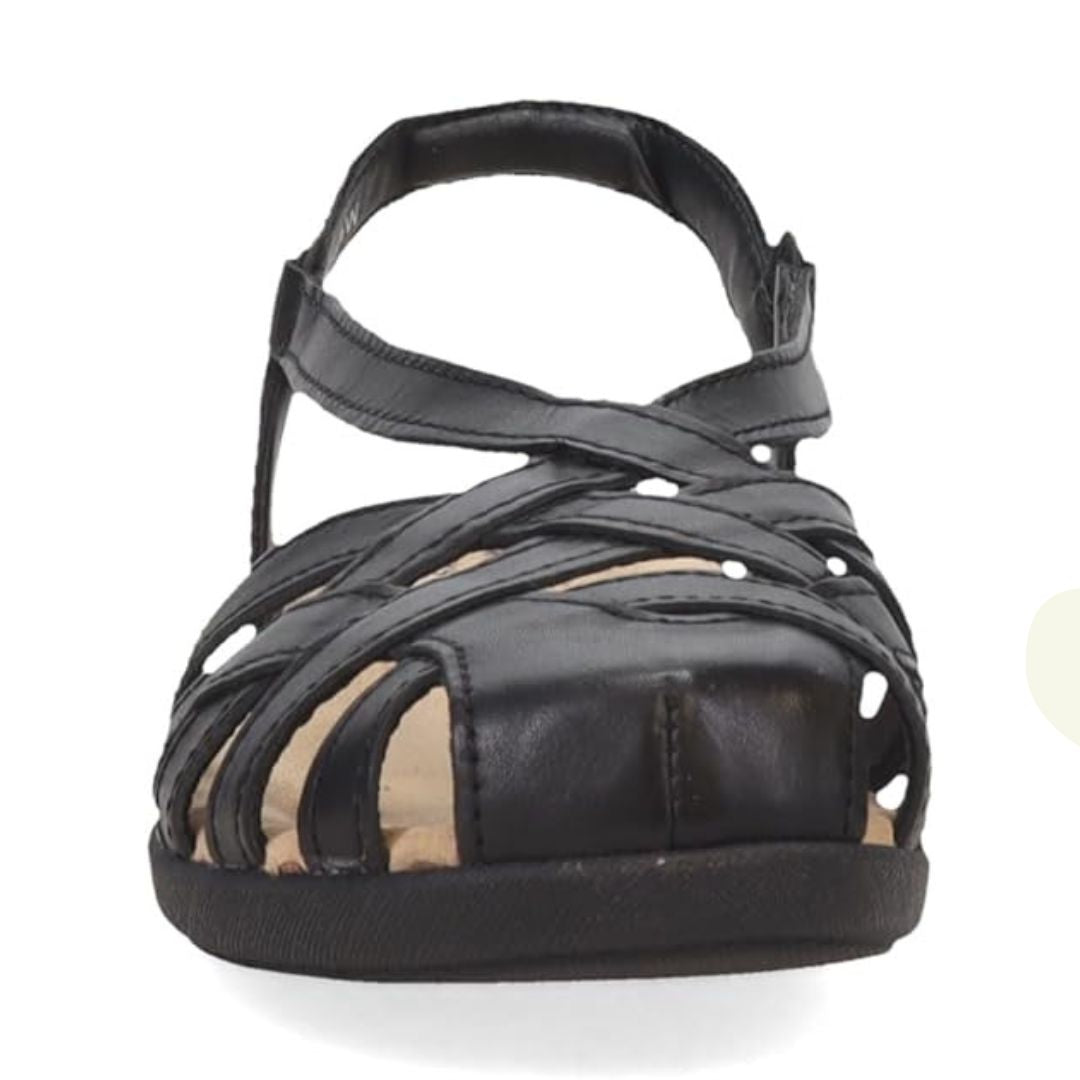 Earth Origins Nellie Sandal Black ETNELLIE-BLACK 001 | Women’s Comfortable Casual Shoes