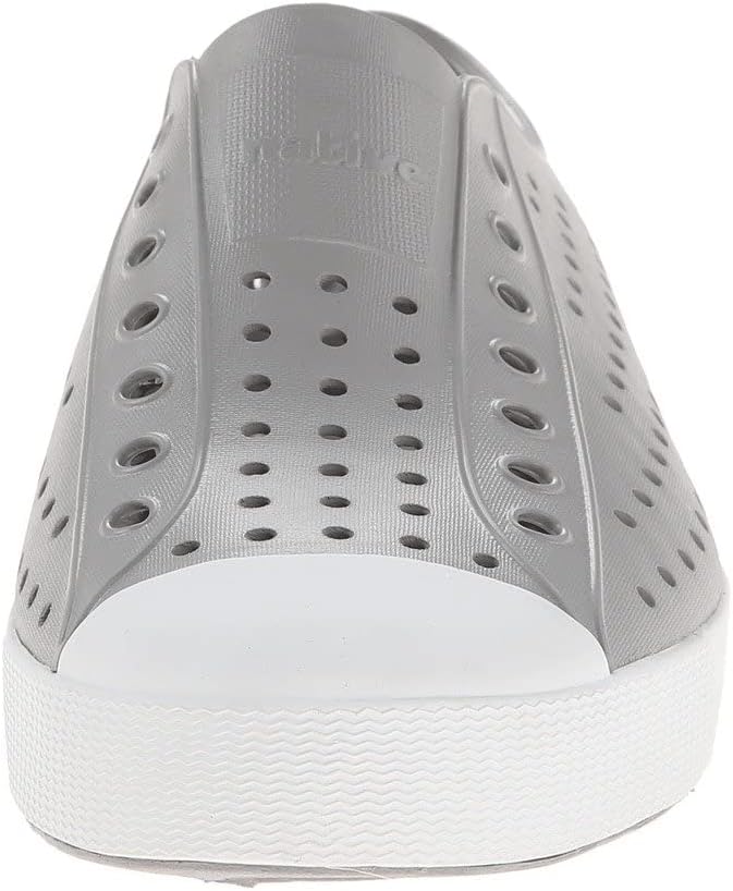 Native Jefferson Pigeon Grey Shell White Unisex EVA Slip On Water Shoe