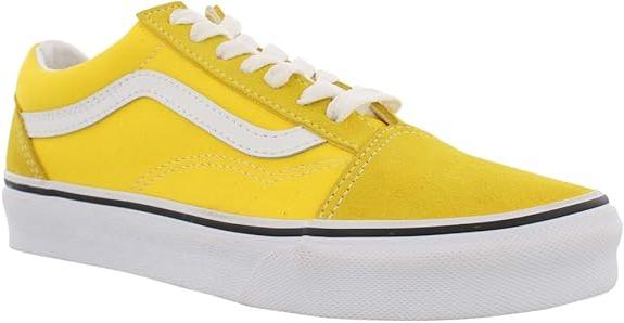 Vans Unisex Iconic Canvas Classic Trainers, Golden Haze True White