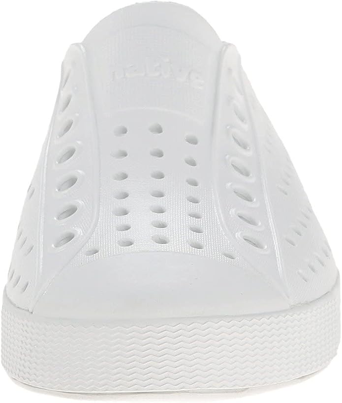 Native Shoes Jefferson, Lightweight & Waterproof Adult Shoe, Shell White/Shell White