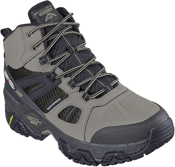 Skechers Men's Terrabite Trekker Outdoor Natural/Black Hi Top Shoes