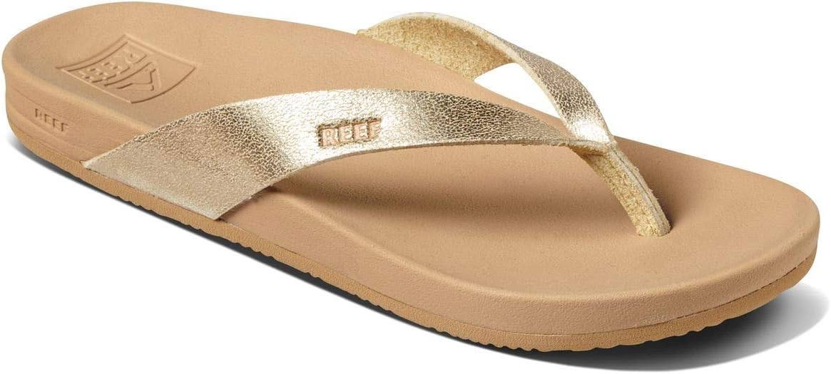 REEF Cushion Court Women's Flip Flop – Molded Cushion Footbed, Arch Support, Lightweight Comfort, Copper