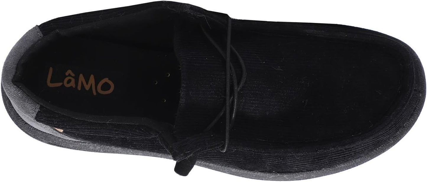 Lamo Men’s Paul Slip-On Shoes Black Corduroy | Comfortable Casual Loafers