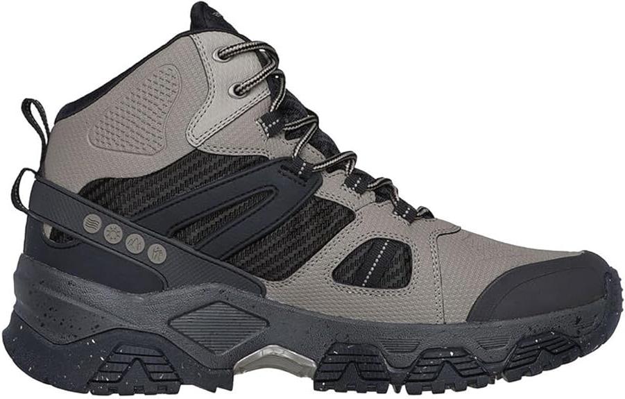 Skechers Men's Terrabite Trekker Outdoor Natural/Black Hi Top Shoes
