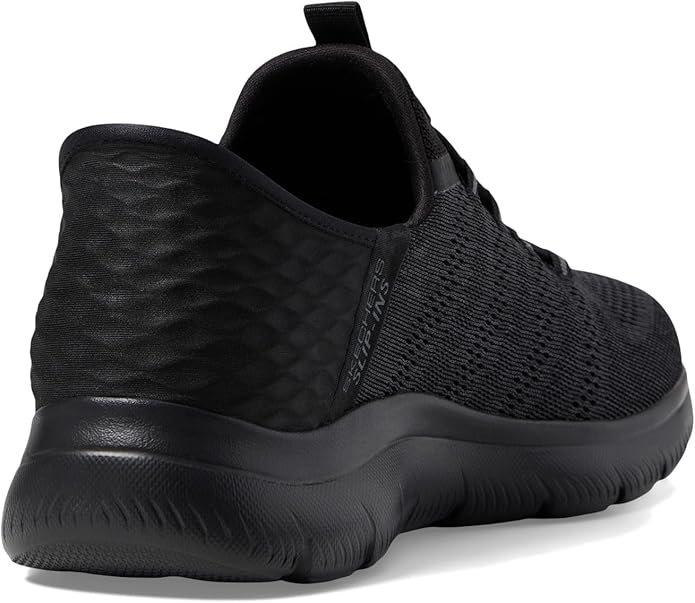 Skechers Men's Summits Key Pace Hands Free Slip-in Loafer, Black/Black,