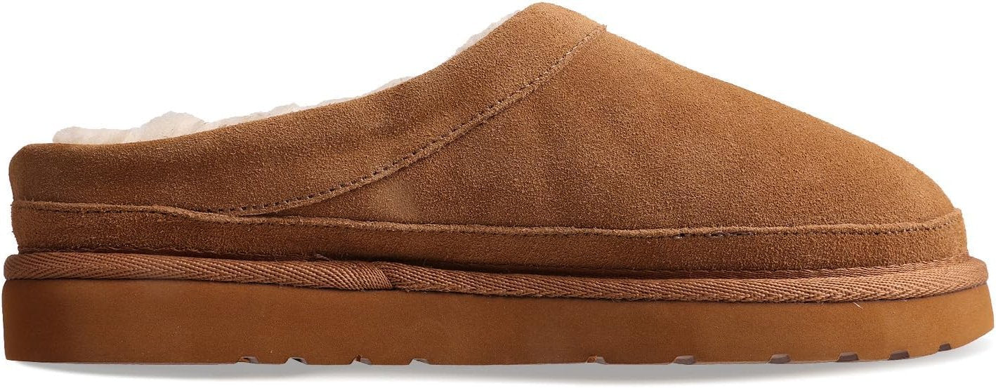 Lamo Jules Women's Clog Premium Suede I Slip-On, Durable & Slip-Resistant, Chestnut