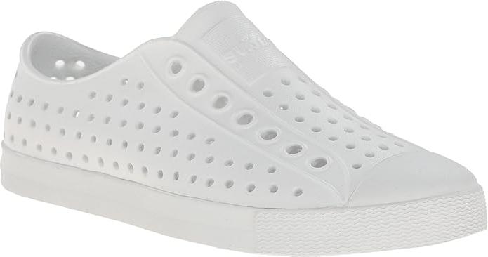Native Shoes Jefferson, Lightweight & Waterproof Adult Shoe, Shell White/Shell White