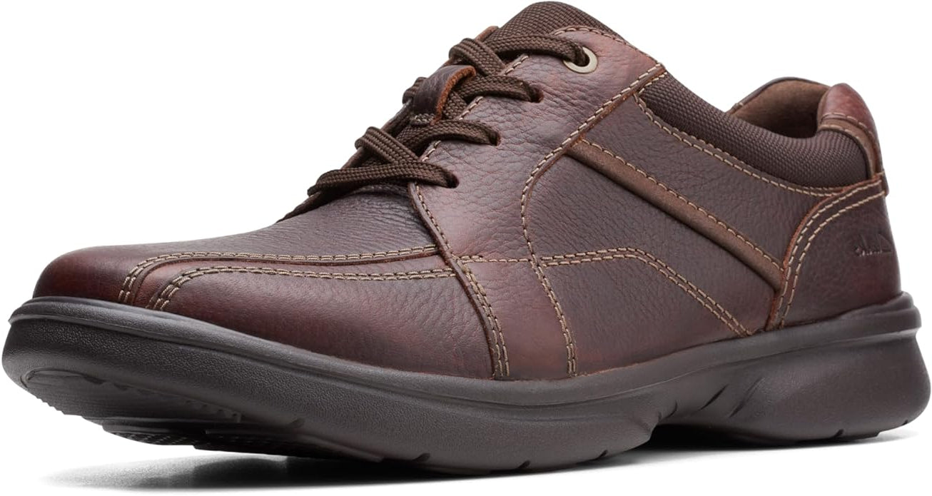 Clarks Men's Bradley Walk Oxford, Brown Tumbled Leather
