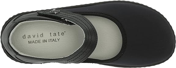 David Tate Women's Flats, Black Microfiber