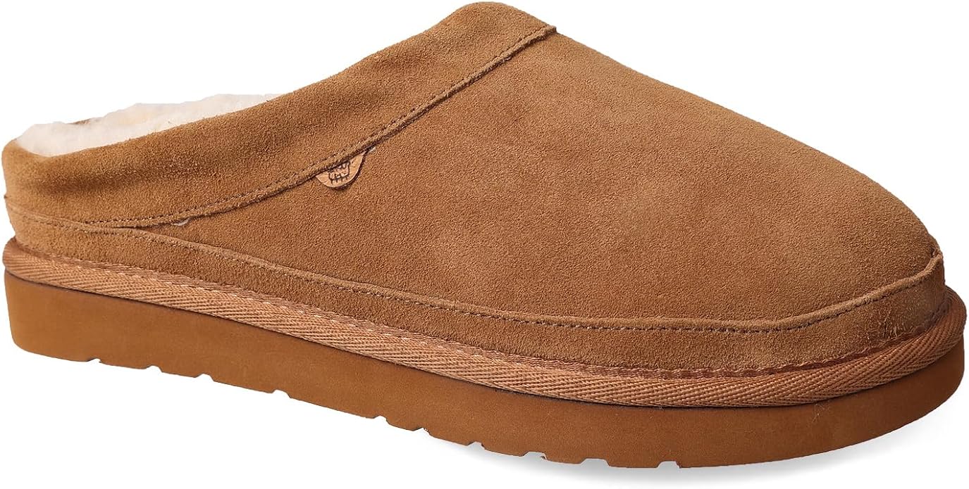 Lamo Jules Women's Clog Premium Suede I Slip-On, Durable & Slip-Resistant, Chestnut