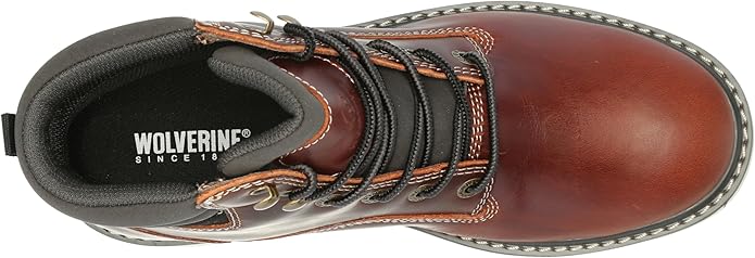 Wolverine Men's Revival 6" Waterproof Industrial Work Boot – Rust W240006