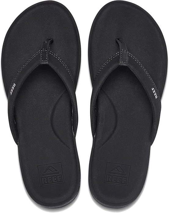 REEF Cushion Cloud Women's Flip Flop Black - Super Soft Molded Footbed, Enhanced Arch Support, Lightweight Water-Friendly Sandals