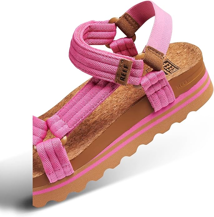 REEF Cushion Rem Hi Women's Platform Sandal Malibu – Adjustable Strap, Arch Support, Heel Cupping, Elevated Comfort