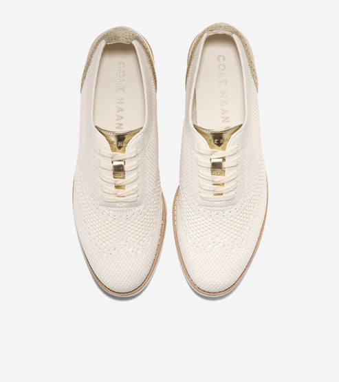 Cole Haan Women's Grand City Platform Stitchlite Oxford, Breathable, FlowerFoam Sneaker