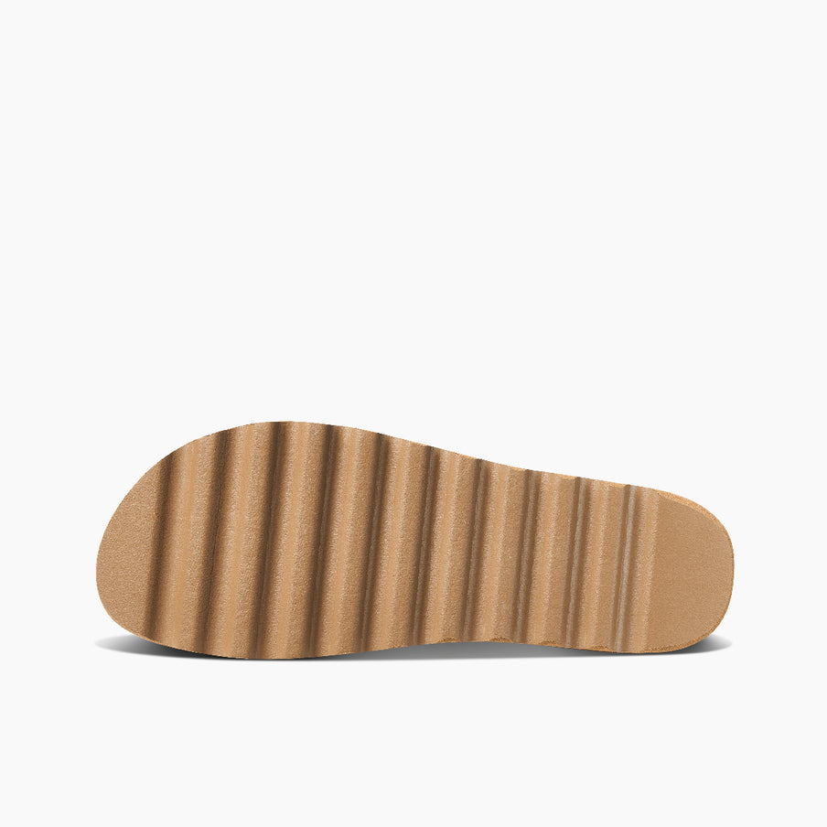 REEF Cushion Vista Hi Women's Platform Sandals – Natural Braid Vegan Leather