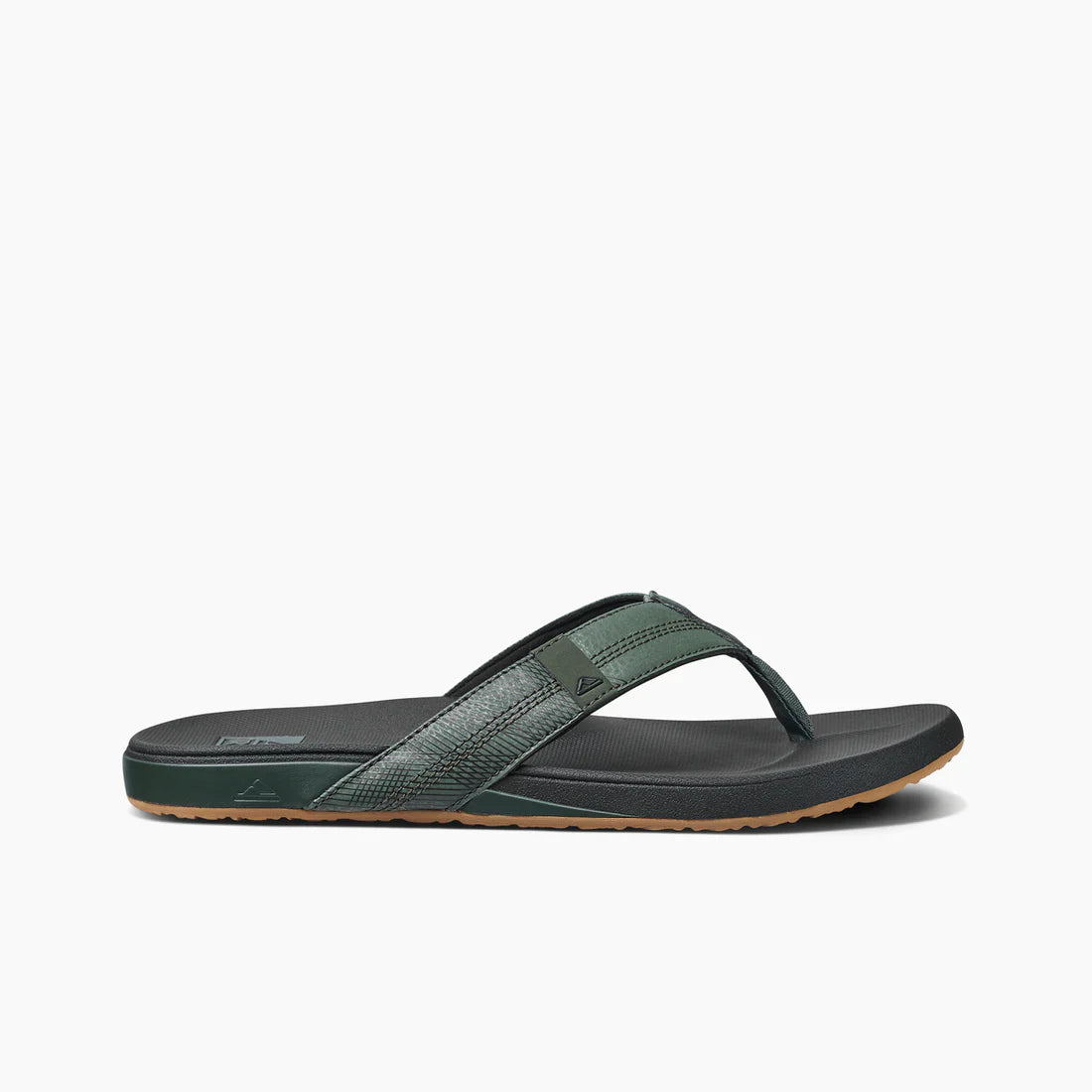 Reef Men’s Cushion Phantom Flip-Flop – Geo Olive, Comfortable, Waterproof & Non-Slip Beach Sandals
