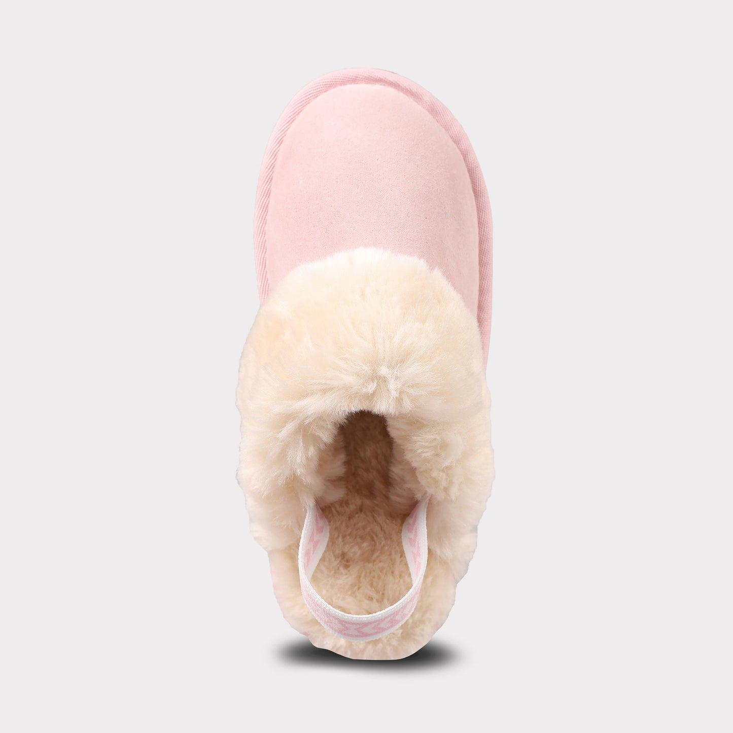Lamo Lia Youth Girl's Suede Non-Slip, Comfortable & Soft, Pink Slipper
