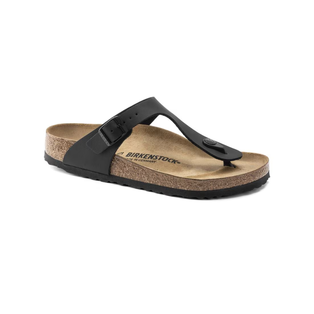 Birkenstock Arizona Gizeh Birko-Flor Thong Sandal - Black 43691-260