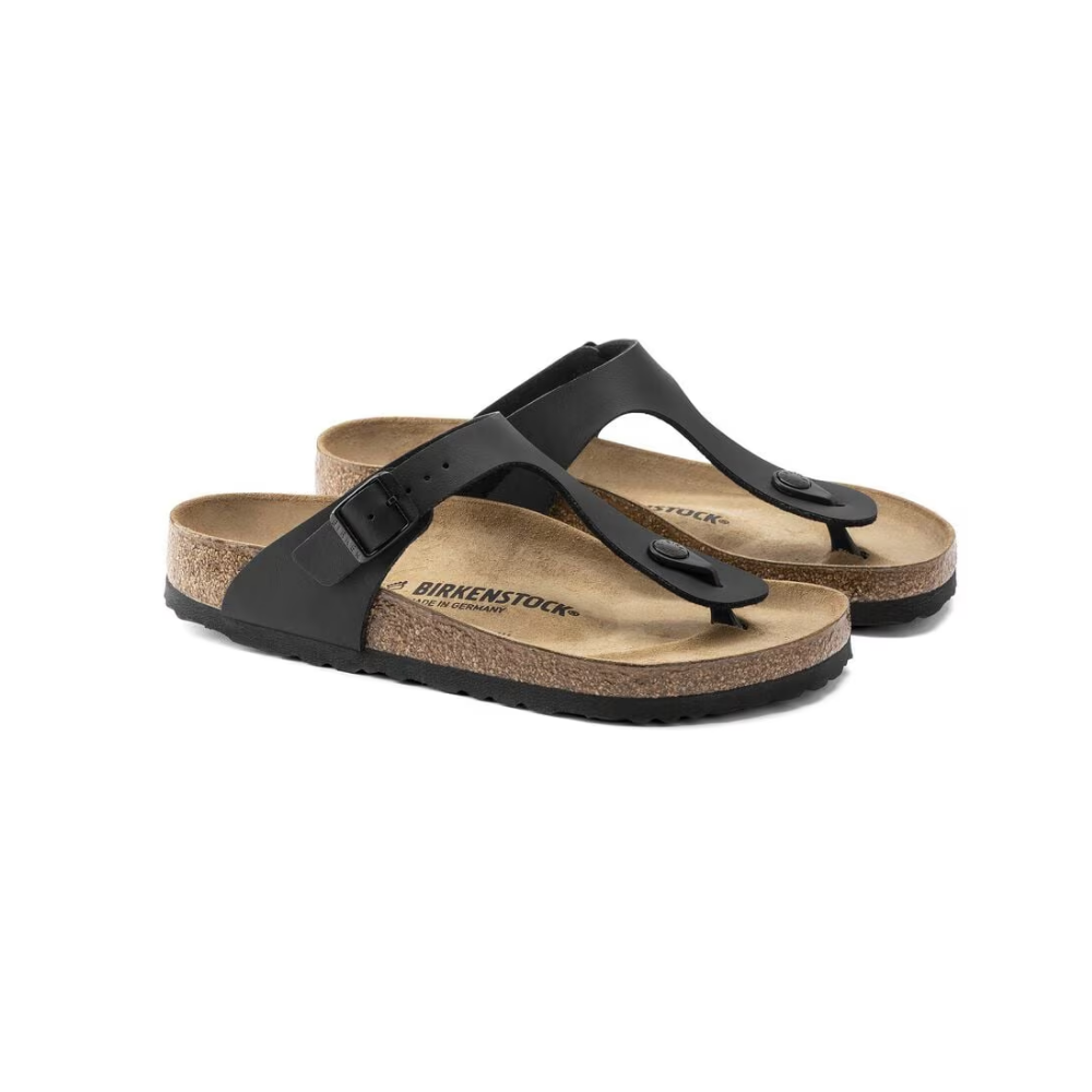 Birkenstock Arizona Gizeh Birko-Flor Thong Sandal - Black 43691-260