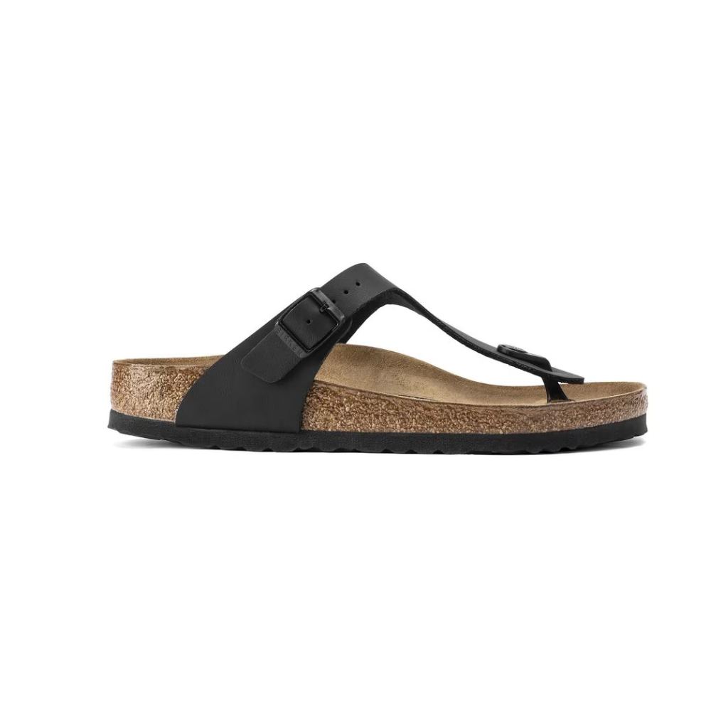 Birkenstock Arizona Gizeh Birko-Flor Thong Sandal - Black 43691-260