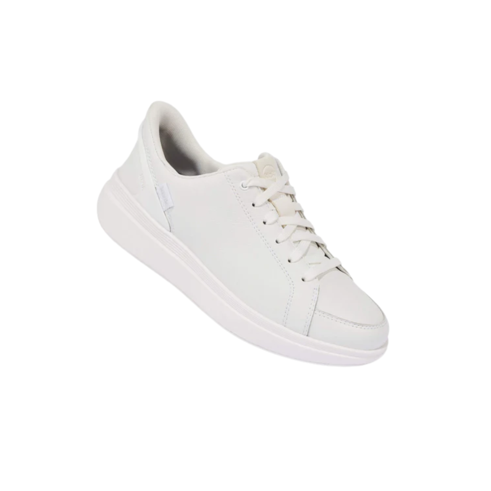 Kizik Sydney Women's Hands-Free Lightweight Leather Sneaker - White