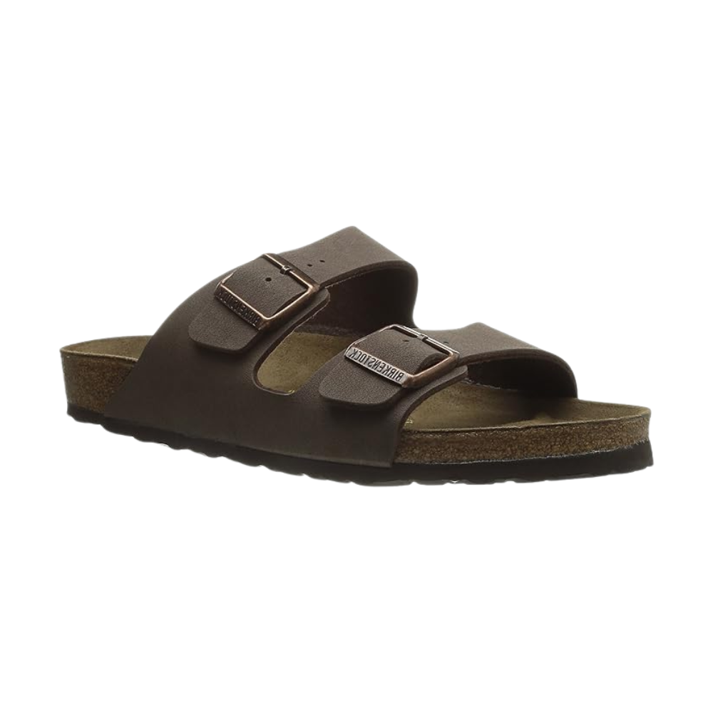 Birkenstock Arizona Classic Men's Birkibuc Sandals – Mocha Regular Fit, Iconic Two-Strap Comfort Slides with Contoured Footbed
