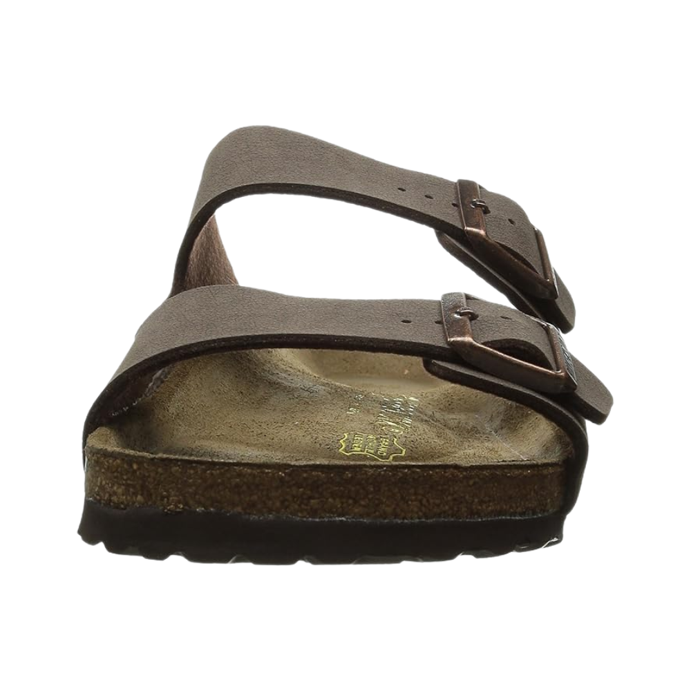 Birkenstock Arizona Classic Men's Birkibuc Sandals – Mocha Regular Fit, Iconic Two-Strap Comfort Slides with Contoured Footbed