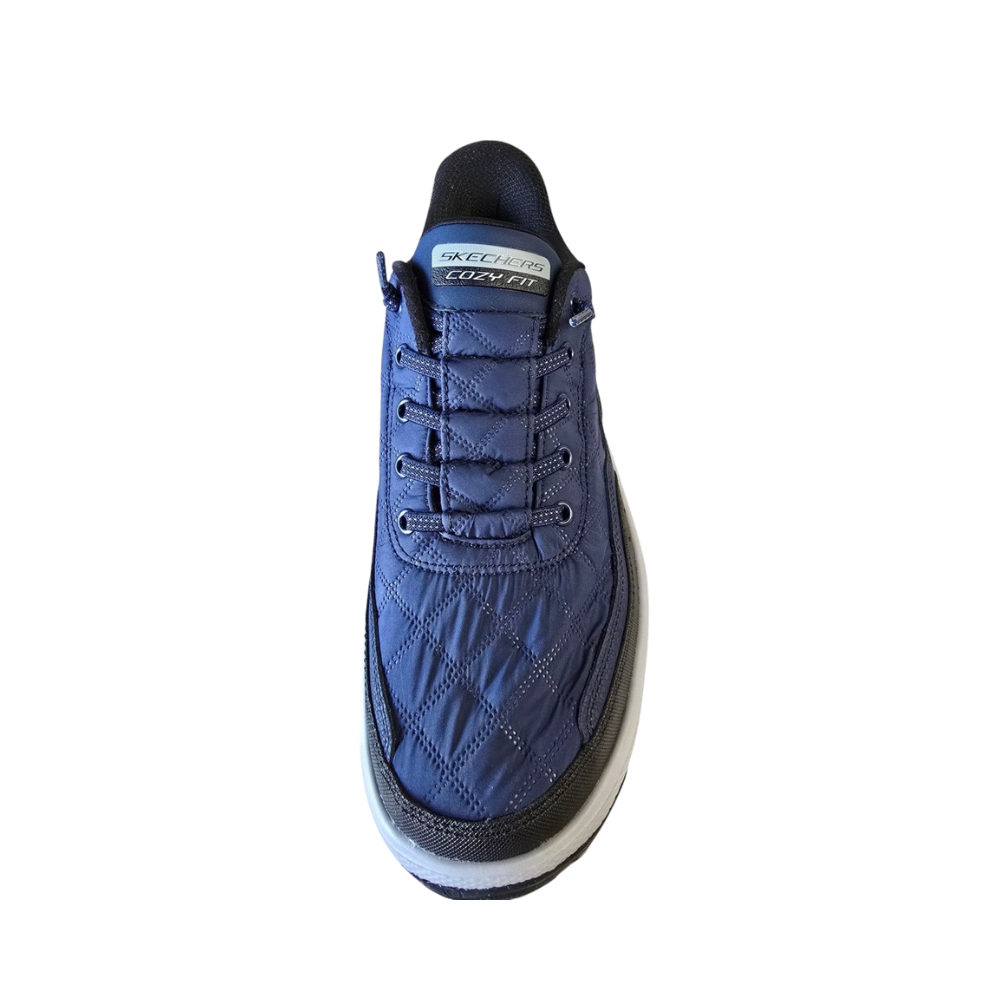 Skechers Men's Slip-Ins Navy/Black | Cozy Fit & Hands-Free Hands-free, Vegan, Memory foam comfort.