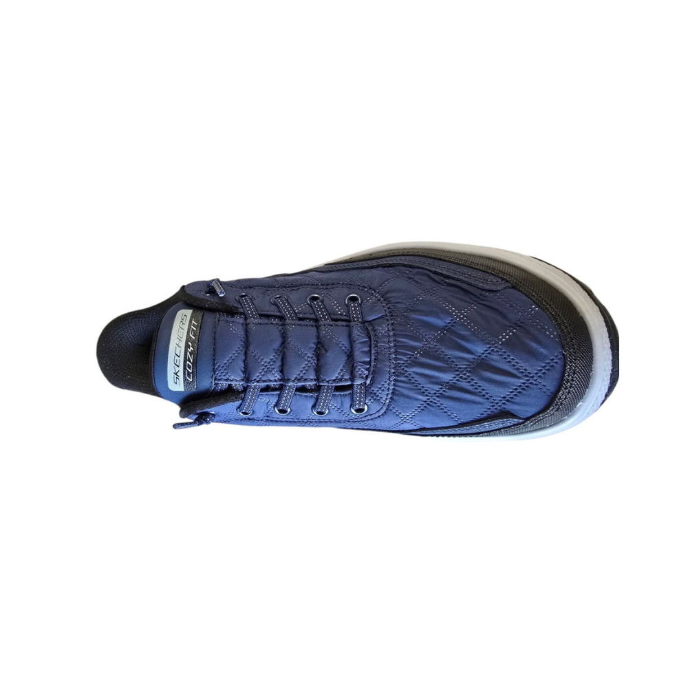 Skechers Men's Slip-Ins Navy/Black | Cozy Fit & Hands-Free Hands-free, Vegan, Memory foam comfort.