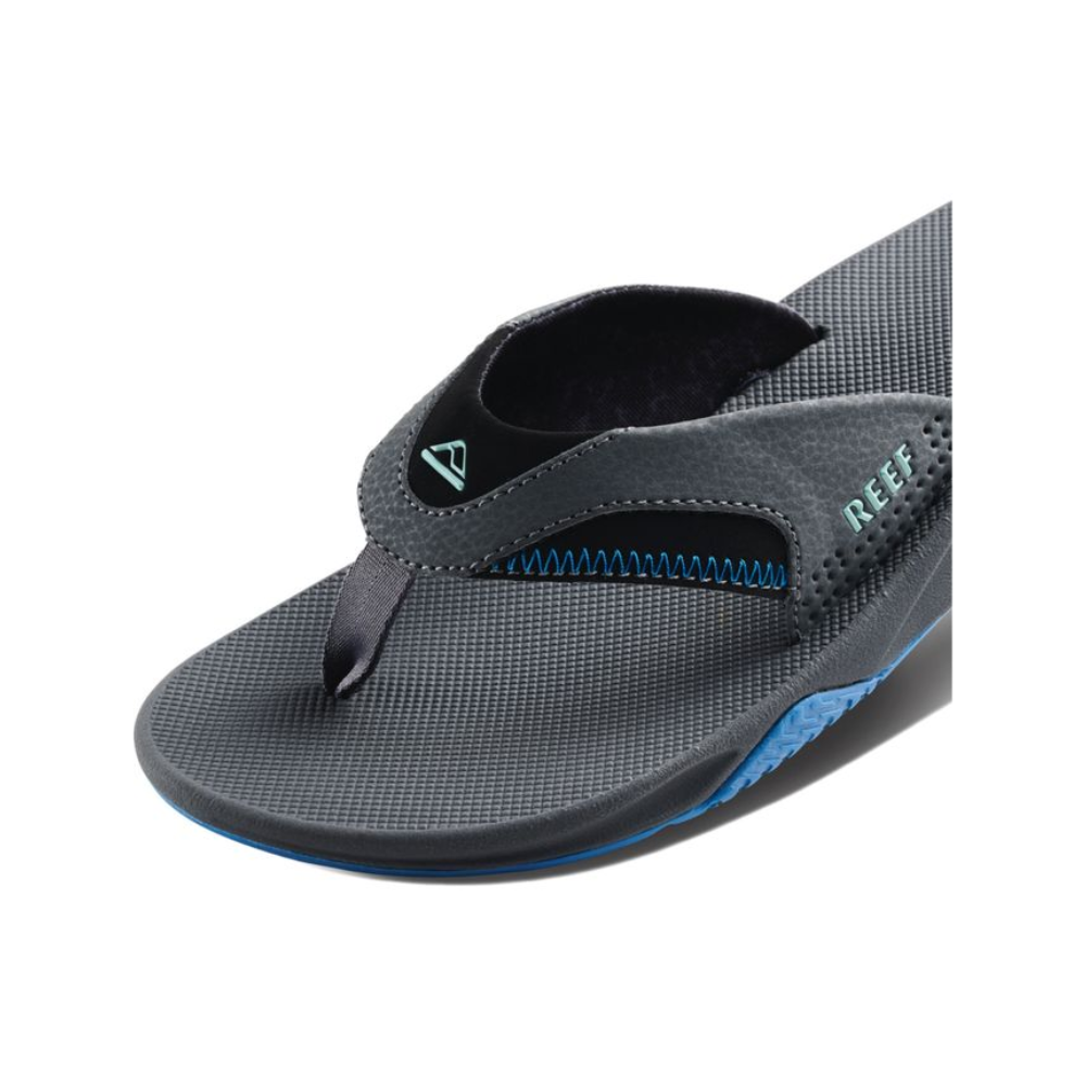Reef Men's Fanning Bottle Opener Flip Flop Gunmetal/Ocean CJ2911