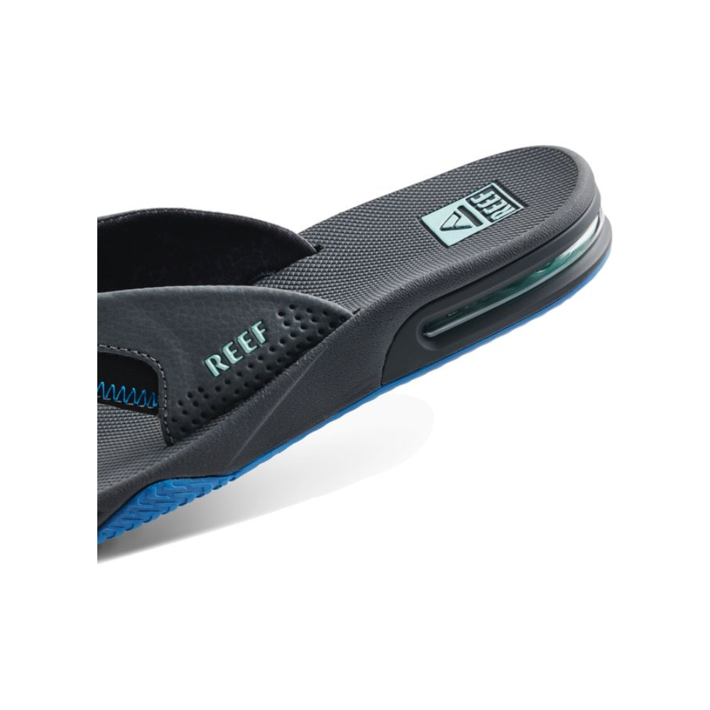 Reef Men's Fanning Bottle Opener Flip Flop Gunmetal/Ocean CJ2911