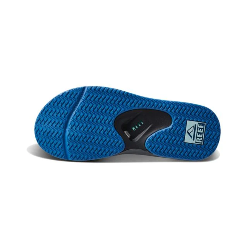 Reef Men's Fanning Bottle Opener Flip Flop Gunmetal/Ocean CJ2911