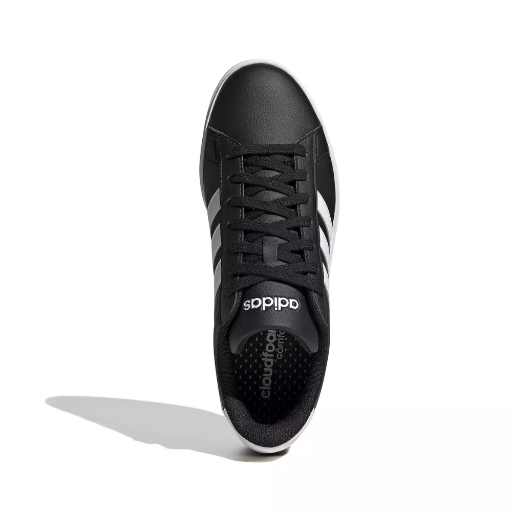 Adidas Men's Grand Court 2.0 Tennis Shoes Black/White (GW9196)