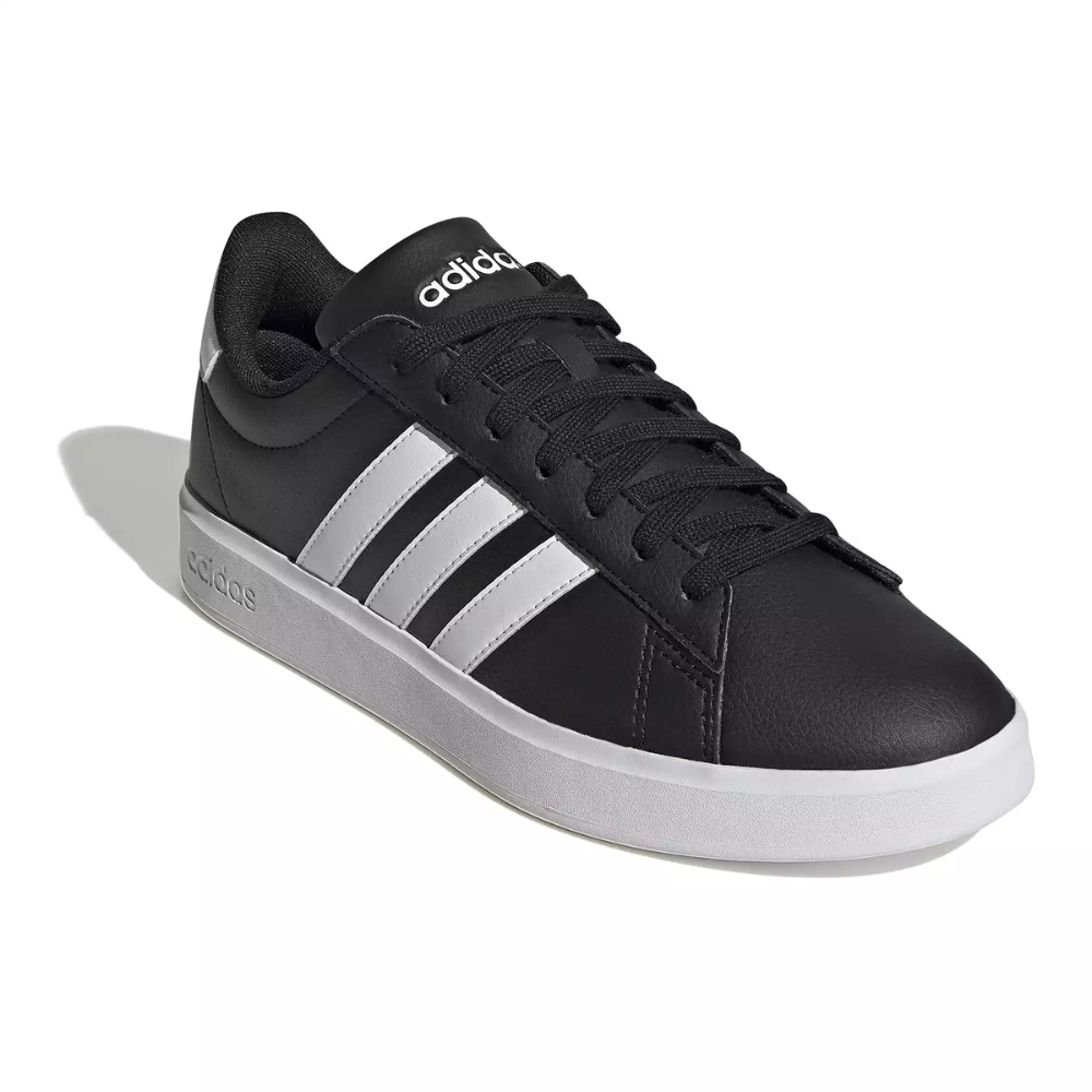 Adidas Men's Grand Court 2.0 Tennis Shoes Black/White (GW9196)