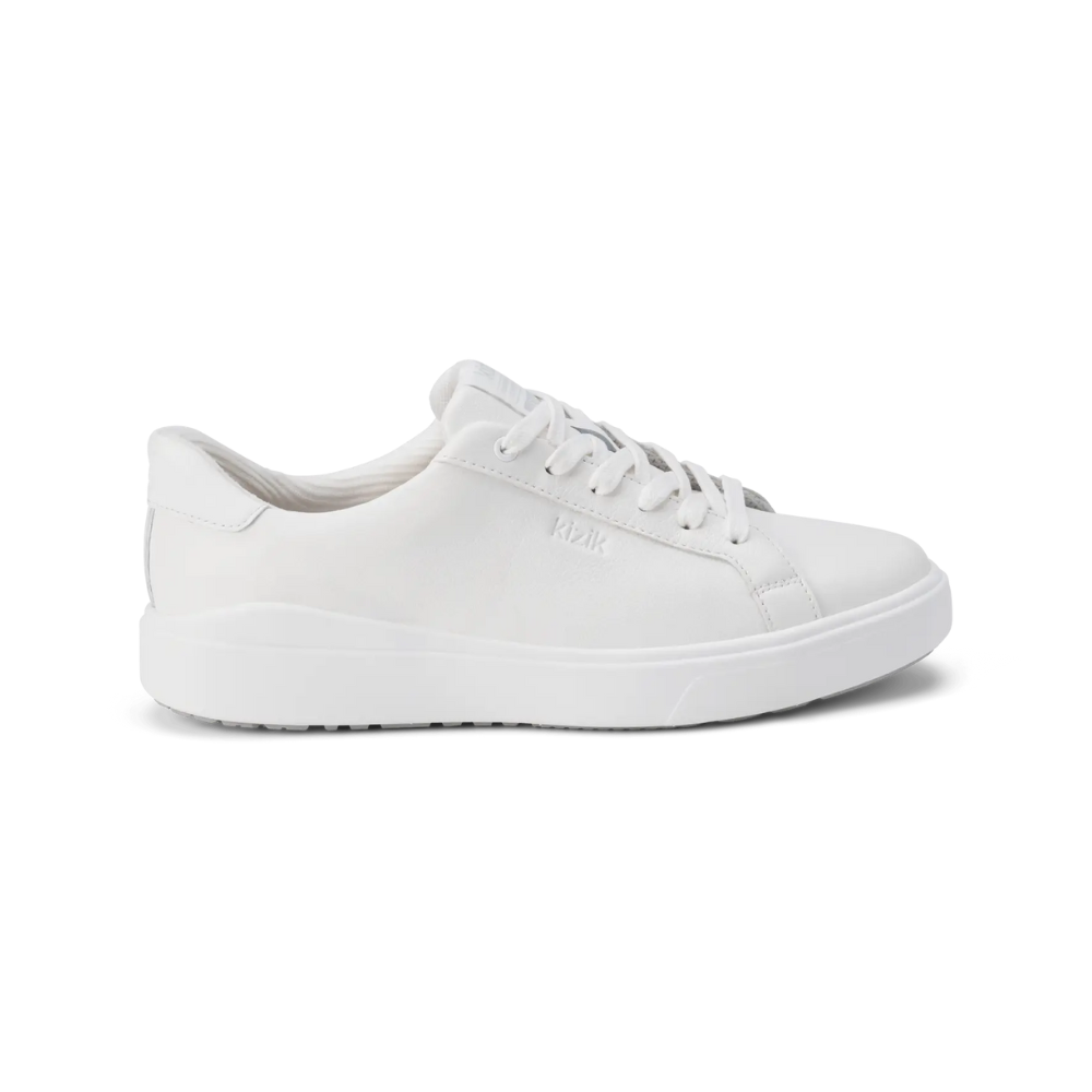 Kizik Women’s Vegas 2 – Hands-Free Leather Sneakers - Bright White