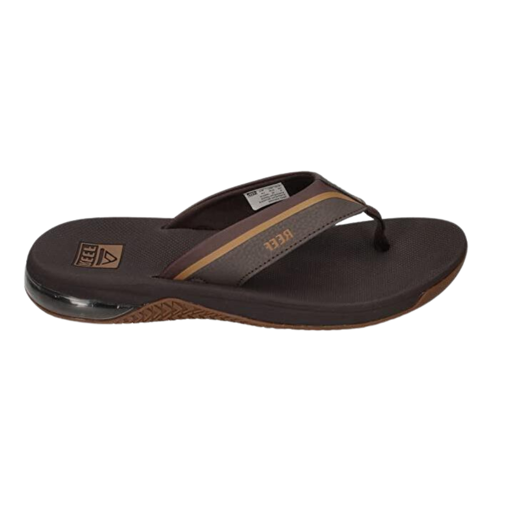 Reef Men Anchor Water friendly Comfortable and Lightweight Flipflop Sandal Gray, Blue, Brown
