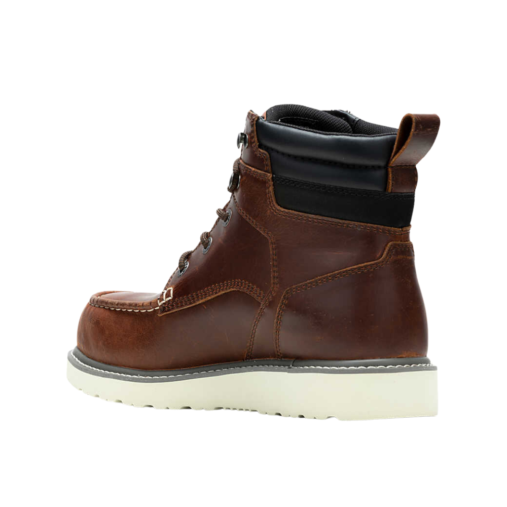 Wolverine Men's Trade Wedge Waterproof Steel Toe 6" Construction Boot – Rust W23117