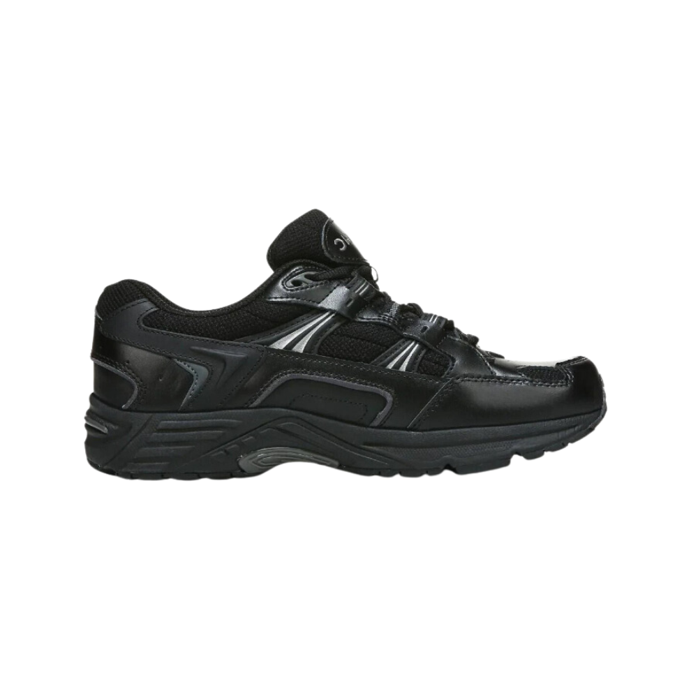 Vionic Walker Women’s Walking Shoes Black Leather | Orthotic Arch Support Comfortable Durable