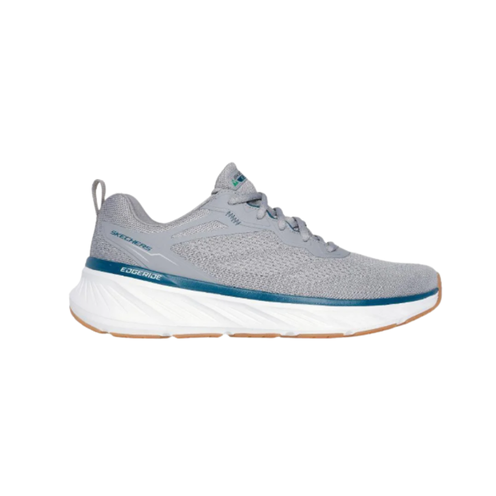 Skechers Men’s Edgeride Exxo Sneaker – Ultra Lightweight Comfort Walking, Workout Shoe, Grey/Turquoise