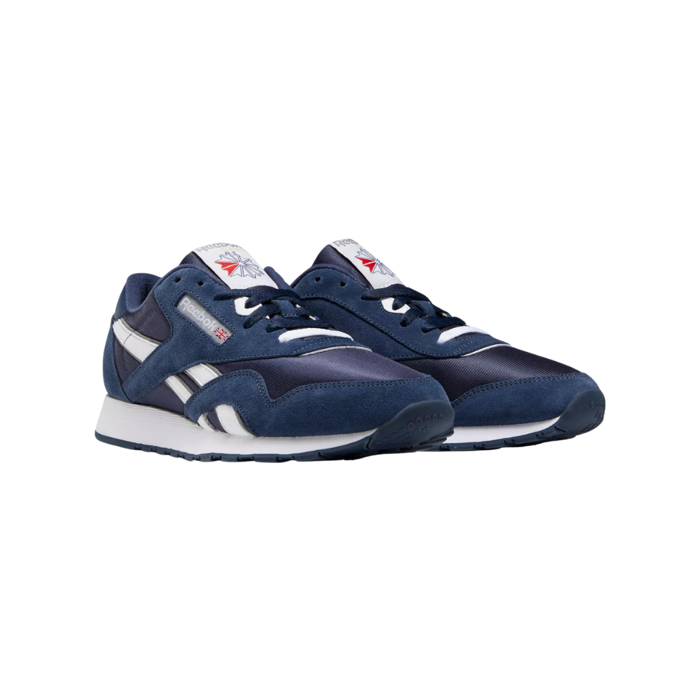 Reebok Classic Nylon Men's Sneakers - Team Navy / Platinum / Black / Black White FV1595