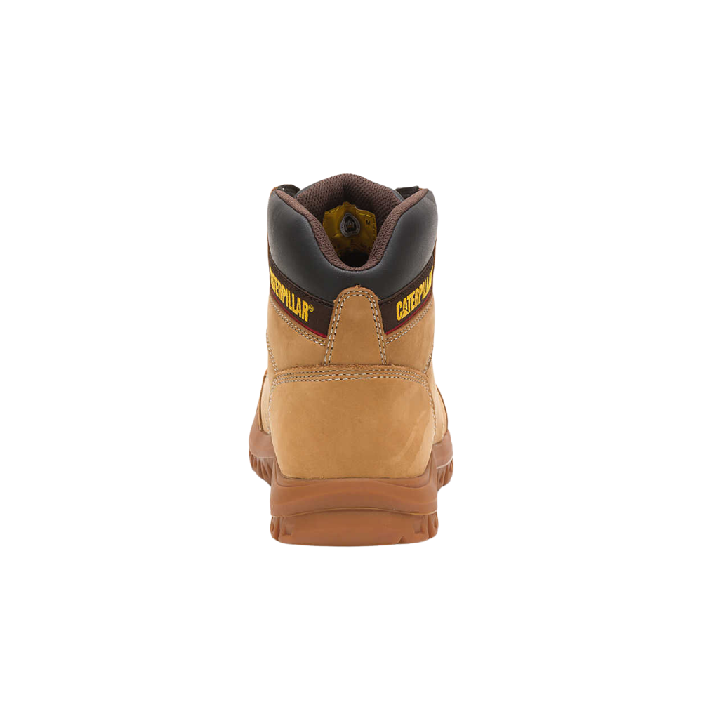 Caterpillar Men's Leather Outline Work Boot, Soft-Toe, Honey Reset