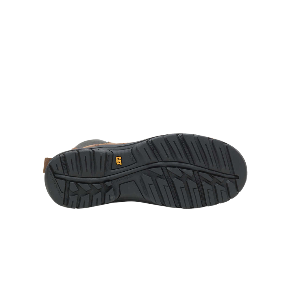 Caterpillar Men's Wheelbase Steel Toe Work Boot – Clay, Leather, Slip-Resistant, Durable Safety Boot