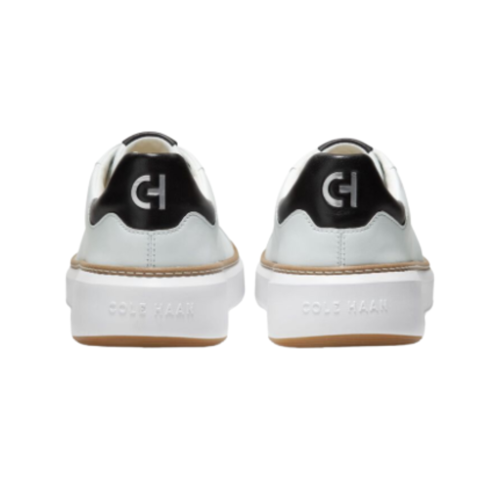 Cole Haan Men’s GrandPrø Topspin Luxurious Lightweight Leather Sneakers – Optic White, Wide