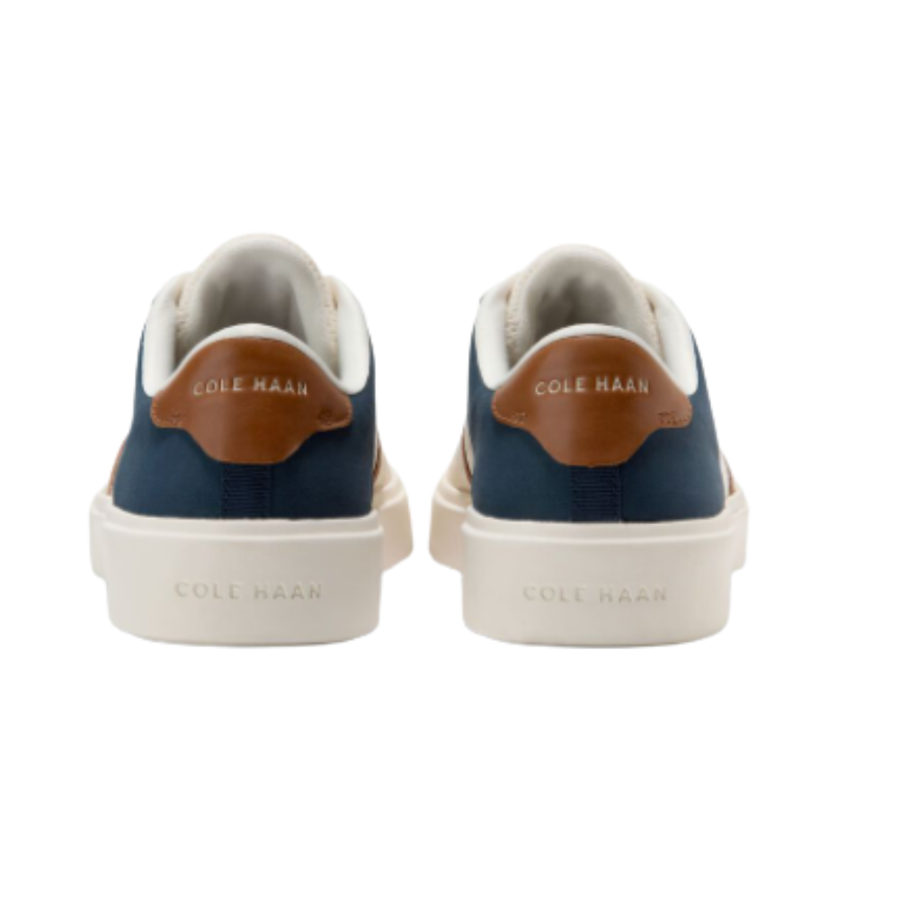 Cole Haan Men's Grand Crosscourt Winner Leather Sneakers – Ensign Blue/Navy Blazer/Ivory, Medium