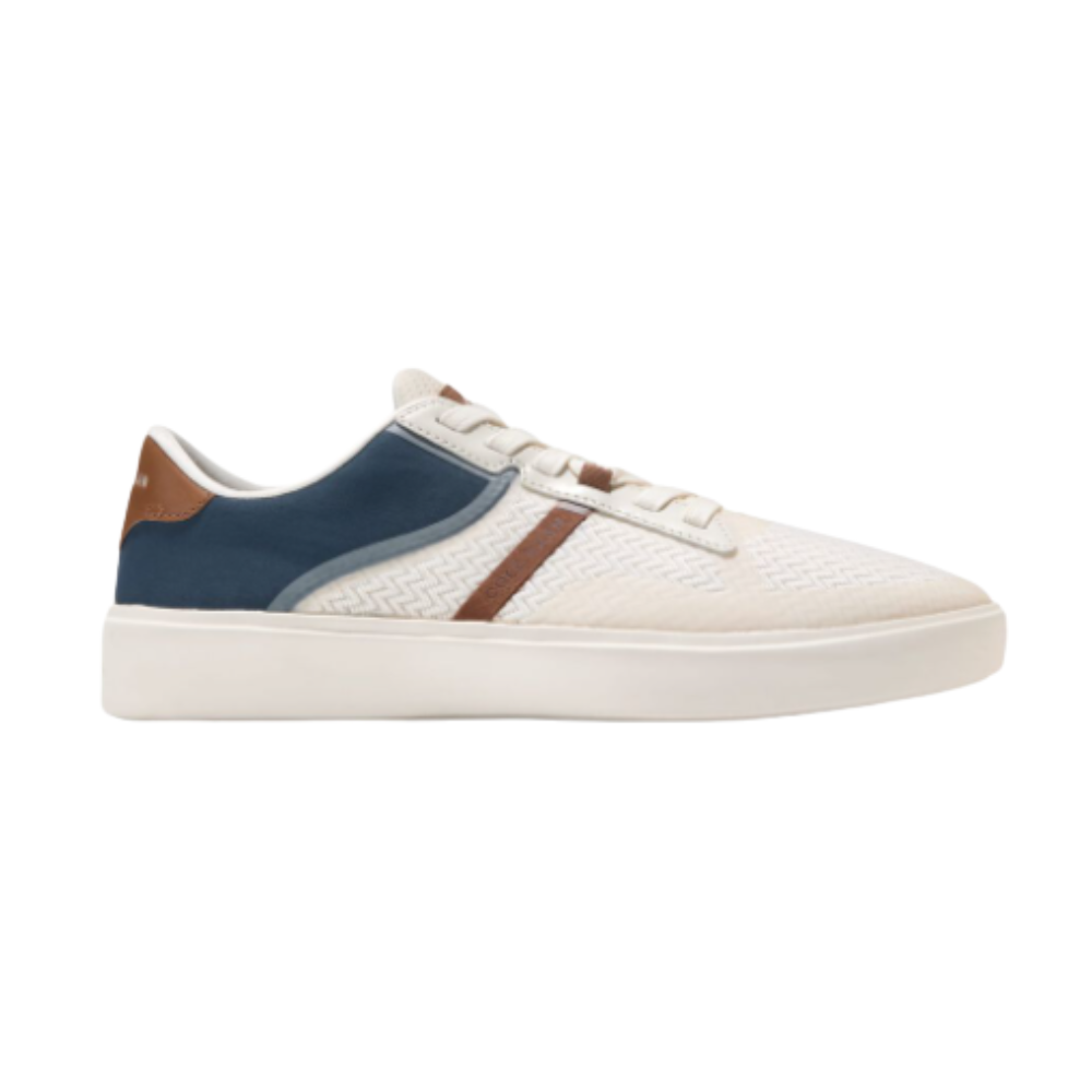 Cole Haan Men's Grand Crosscourt Winner Leather Sneakers – Ensign Blue/Navy Blazer/Ivory, Medium