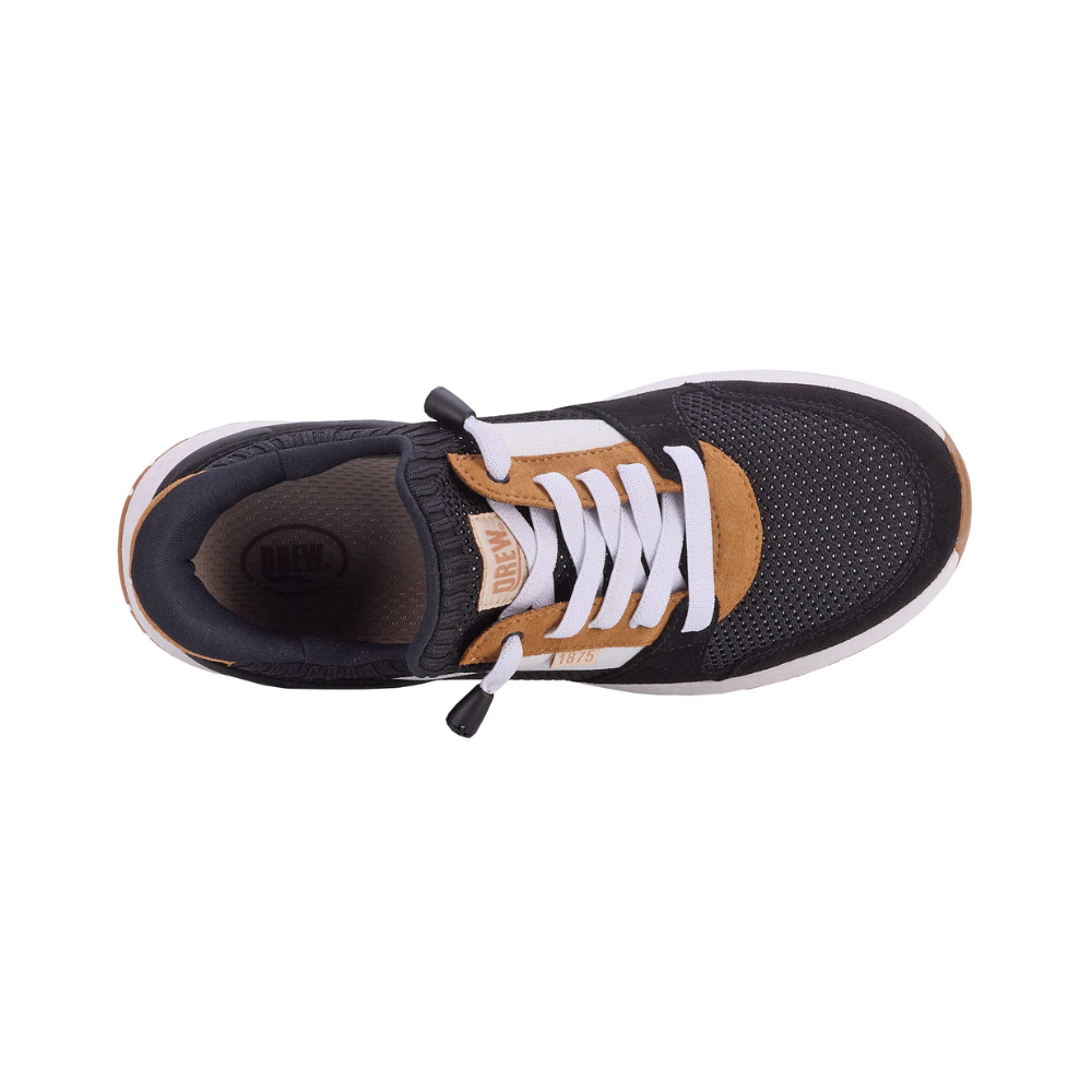 Drew Women's Bobbie - No Hands Lightweight sneakers, Black Combo 10837