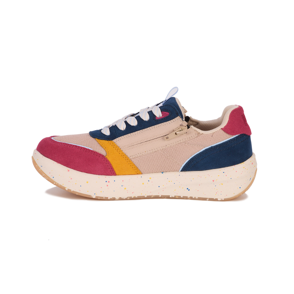 Drew Shoe Women's Orthotic Sneaker Happy - Multi Suede Combo 10839